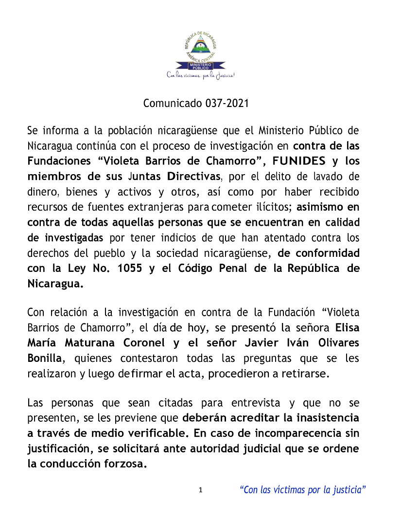 COMUNICADO